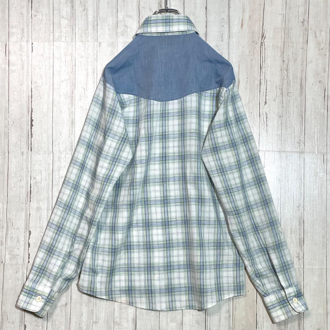 Vintage 70s SATURDAYS ウエスタン 長袖シャツ チェック