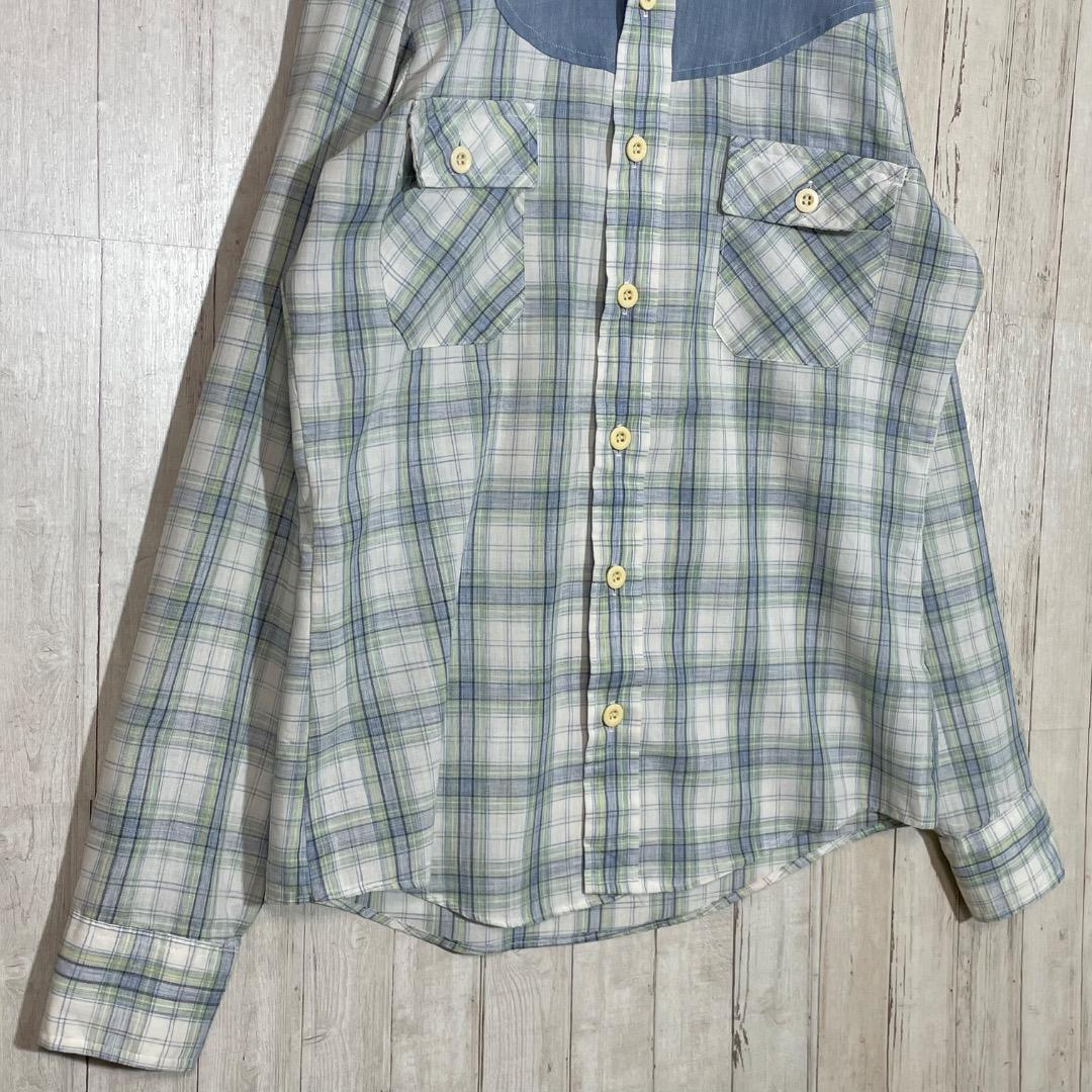Vintage 70s SATURDAYS ウエスタン 長袖シャツ チェック