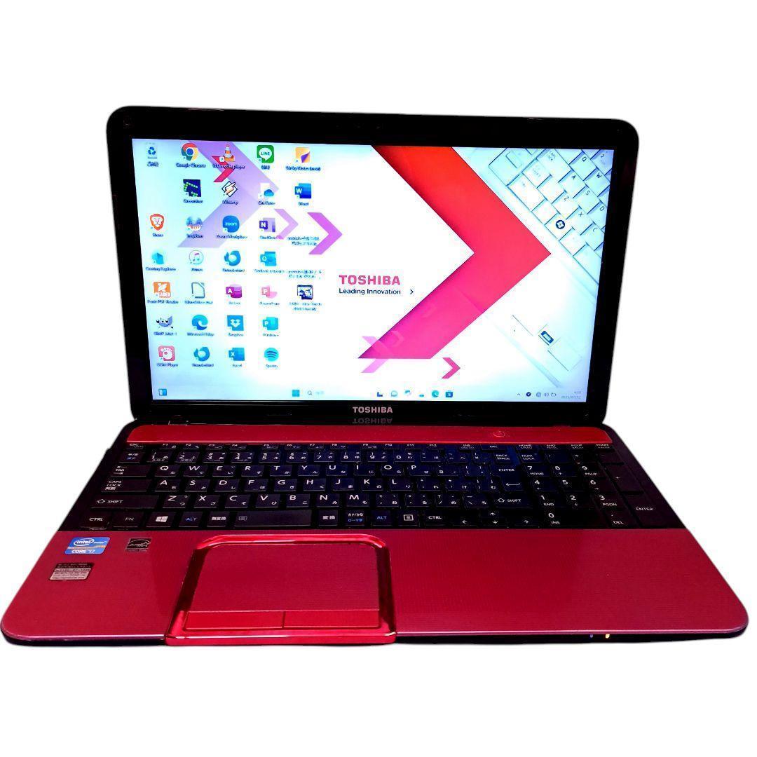 東芝 レッド ノートパソコン Windows11 オフィス i7 16GB - メルカリ