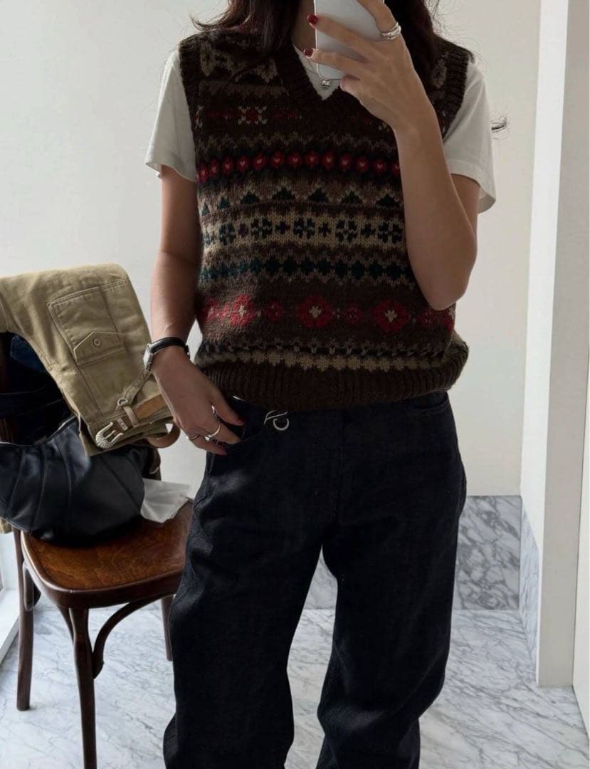 Urbanic30 Knit Vest アーバニック30 Vネック ベスト Urbanic30 Knit Vest アーバニック30 Vネック ベスト