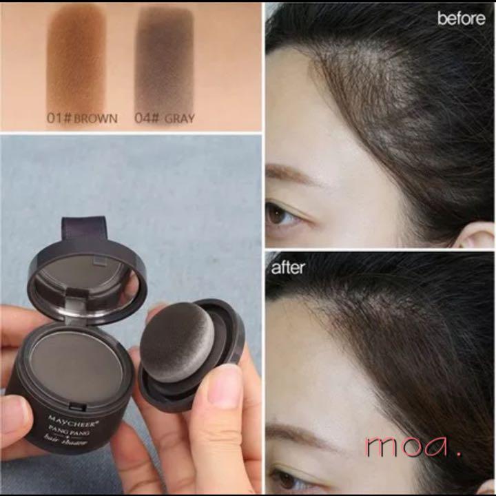 薄毛パウダー ・薄毛隠し・白髪かくし しらが増毛パウダーヘアシャドウ グレイ