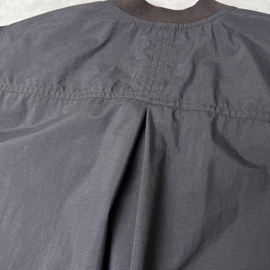 NIKE GOLF 刺繍ロゴ ヘンリーネック ナイロンプルオーバー ブラック 黒