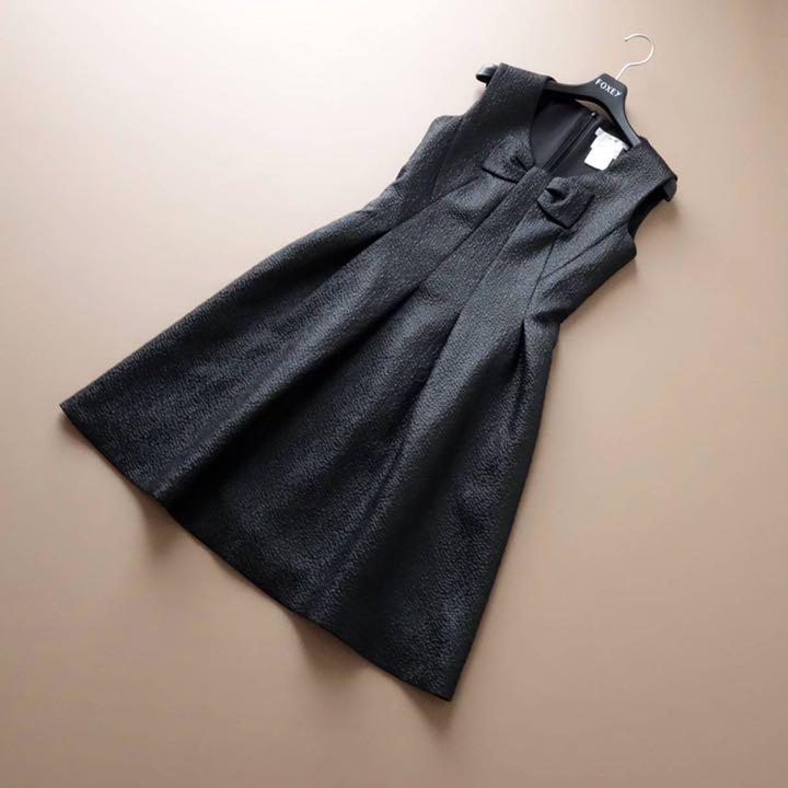 絶品 Rene 34 ルネ ワンピース リボンモチーフ ジャガード織 ルネ