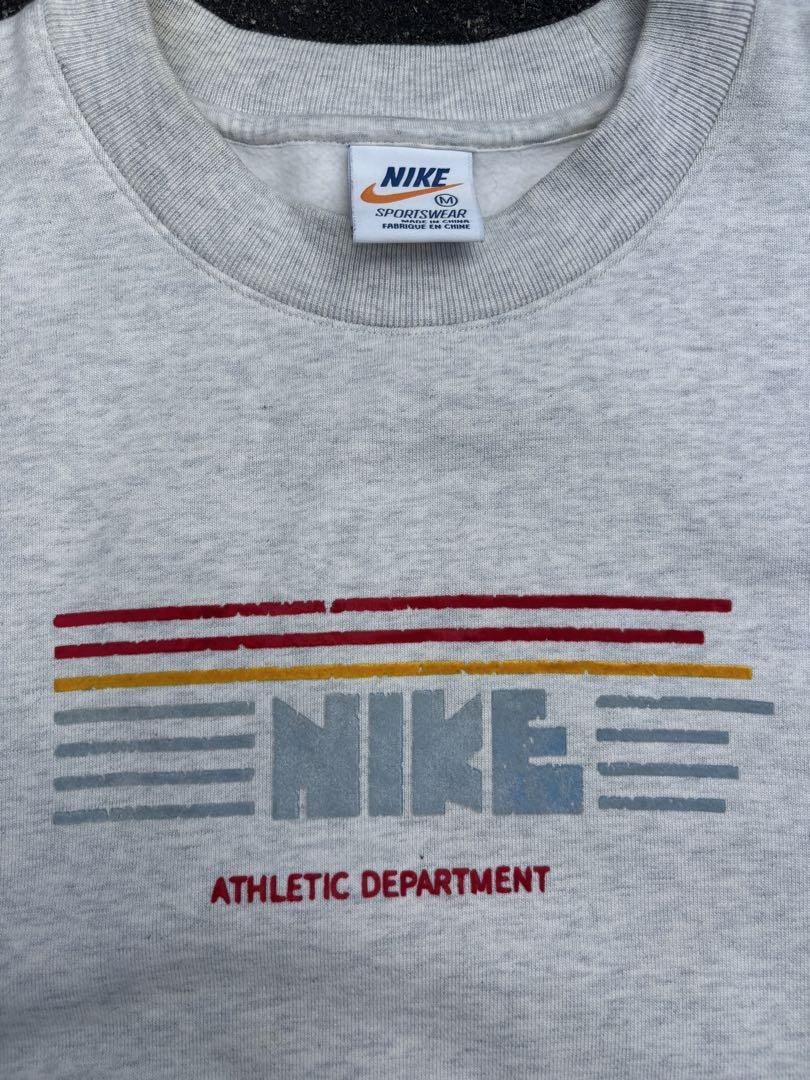 【入手困難】NIKE ゴツナイキ センターロゴ スウェット グレー M