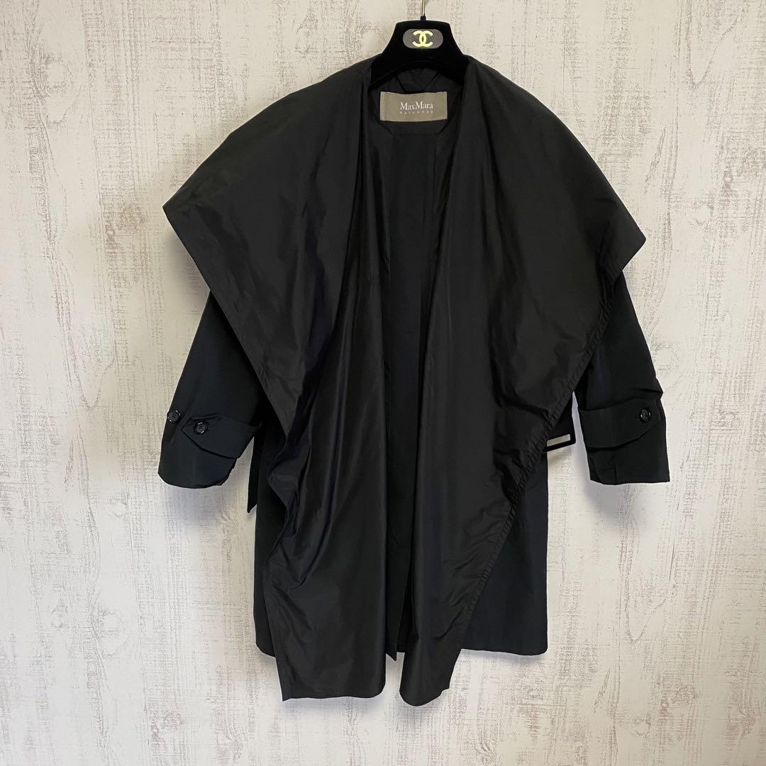 クリーニング済み♪アダムエロペ 22-23AW ビッグラペルコート グレー