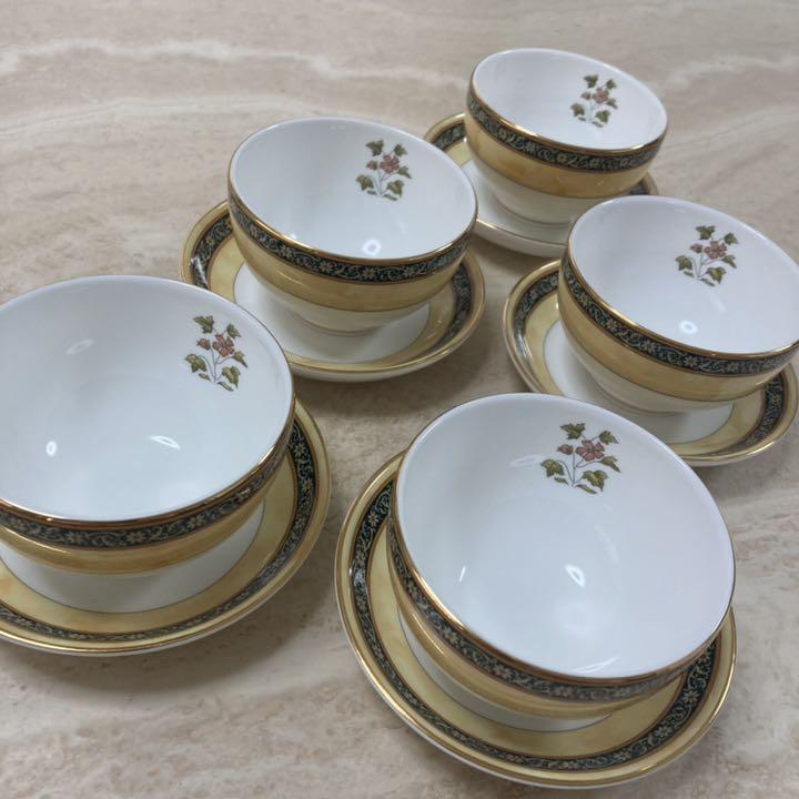 大流行中! ウェッジウッド WEDGWOOD ジャパニーズティー カップ 【値下げ品】 カップ&ソーサー 5セット WEDGWOOD 食器