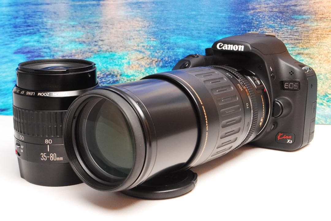 ♥️超望遠レンズ&人気機種♥️Canon EOS Kiss X3 一眼レフカメラ