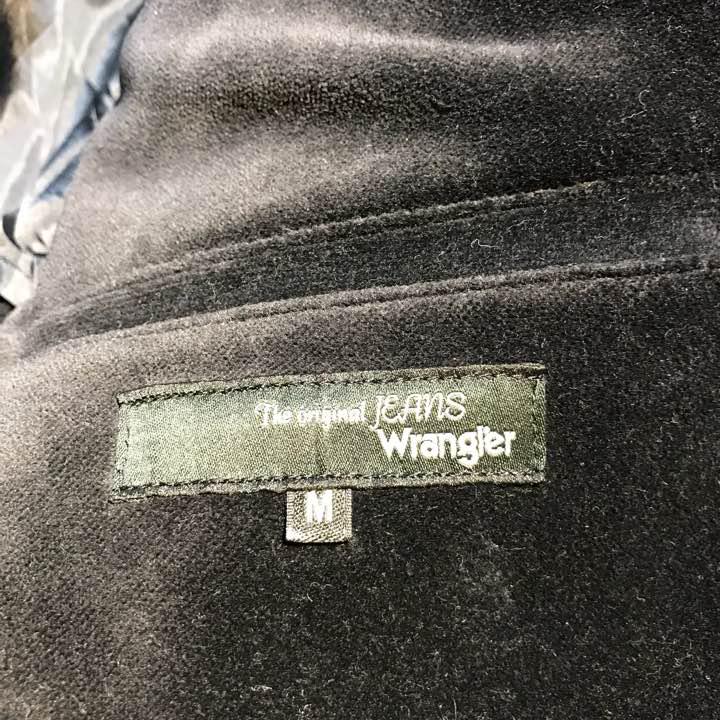 即納限定品 Wrangler size M 9oD3q-m44600396303 ラングラー ベロアテーラードジャケット 人気定番人気