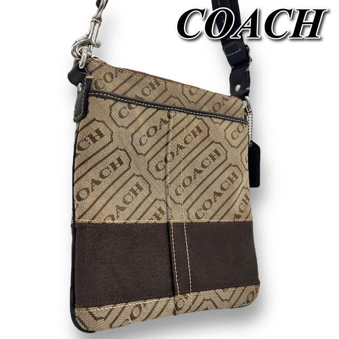 COACH(コーチ)サコッシュ 総柄 ミニショルダーバッグ