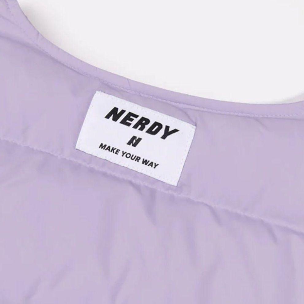 新品未使用 NERDY ライトダウンジャケットライトパープル M