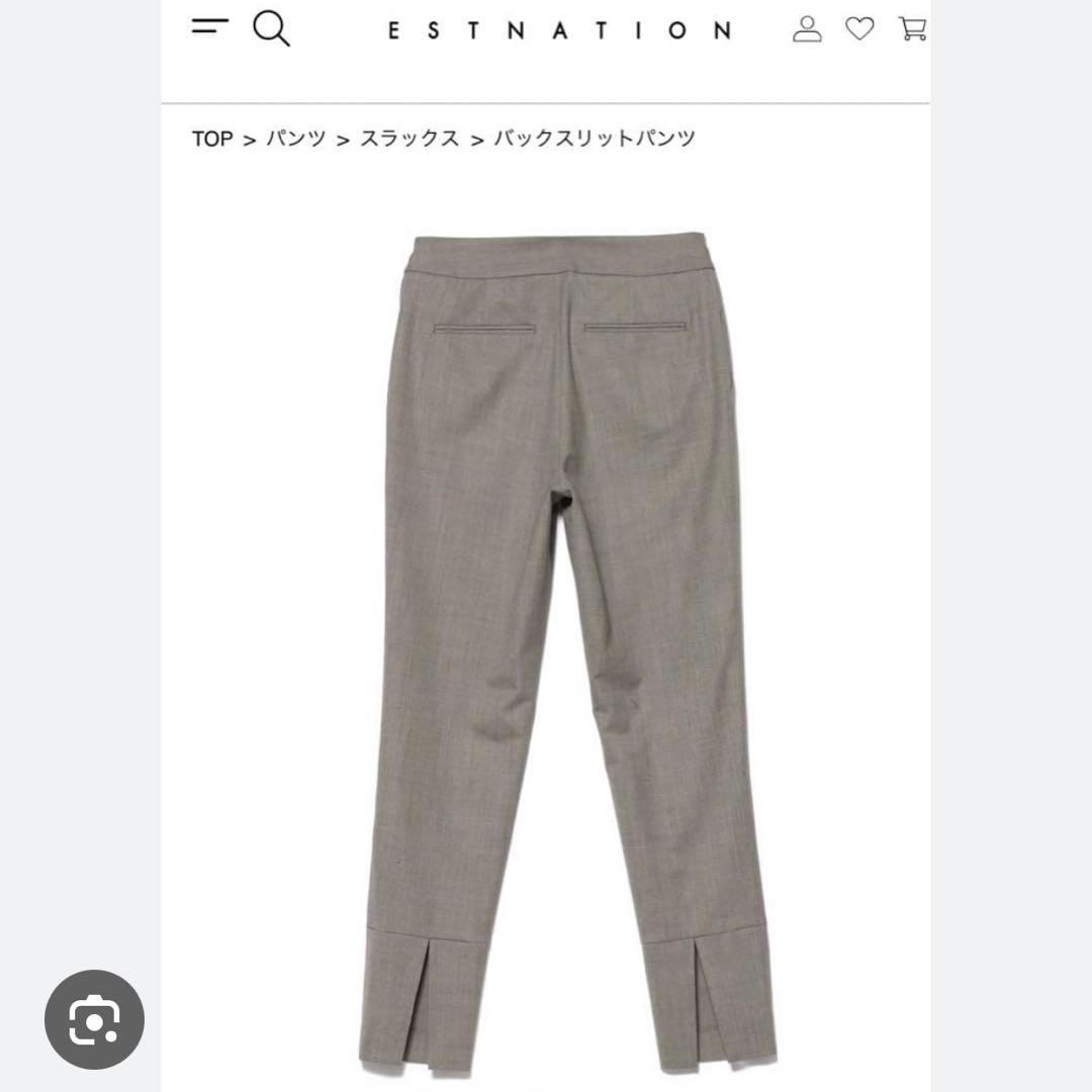 【ESTNATION】COLUMN バックスリット パンツ 【ESTNATION】COLUMN バックスリット パンツ