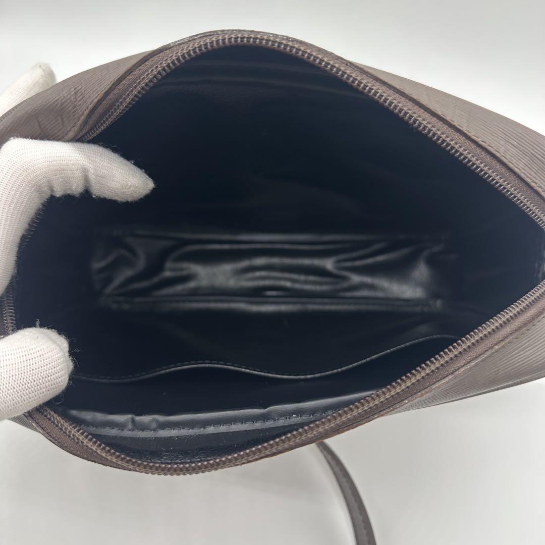 BURBERRY ショルダーバッグノバチェックゴールドロゴプレートブラウン