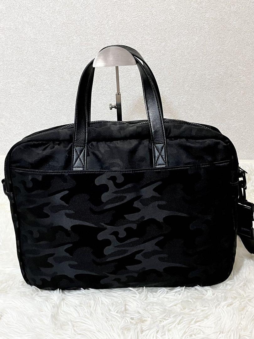 【ほぼ美品】DIESEL　ディーゼル　カモフラ　ブリーフケース　2WAY　黒