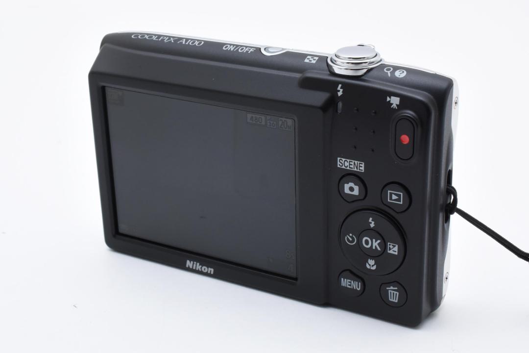 【美品】Nikon COOLPIX A100 オールドデジカメ　動作確認済み 美品】Nikon coolpix A100 ニコン デジカメ SDカード付【2GB