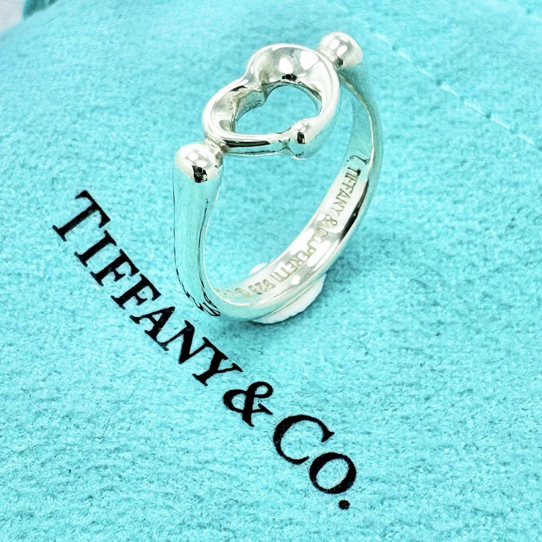 美品 TIFFANY&Co.ティファニー 11号 オープンハートリング シルバー