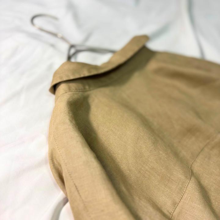 URBAN RESEARCH DOORS リネン100％マキシ丈ロングシャツOP