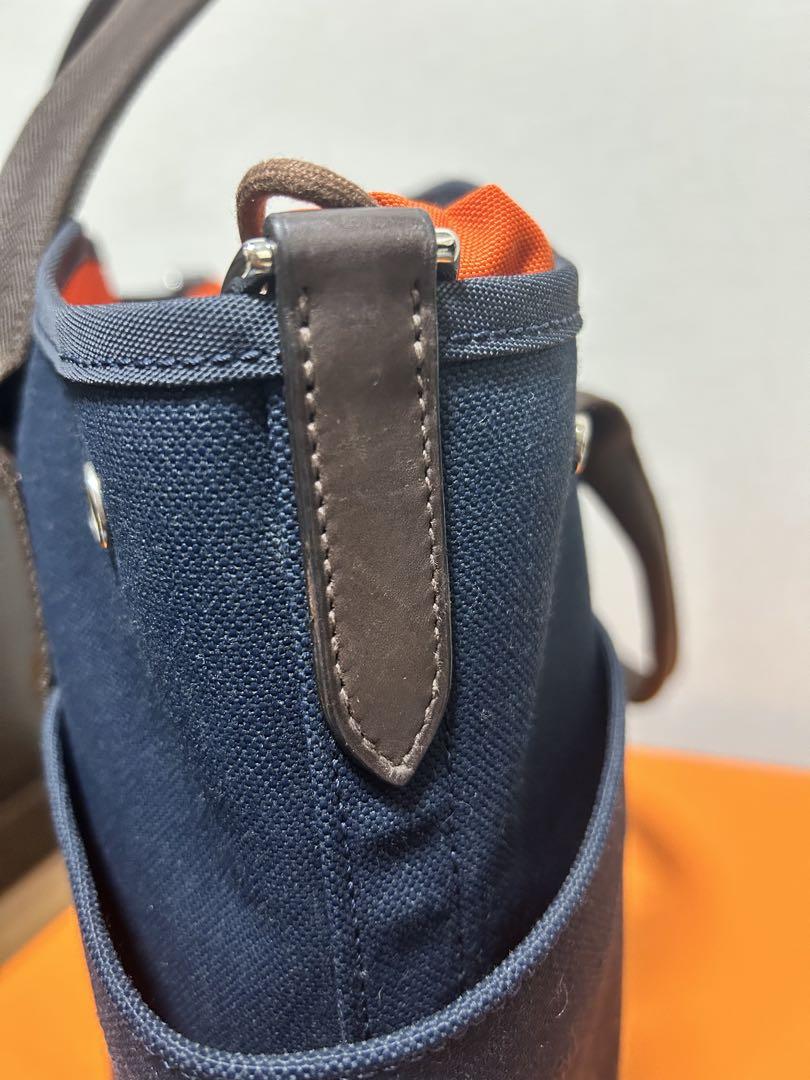HERMES エルメス　サックドパンサージュトートバッグ ネイビー/ブラウン