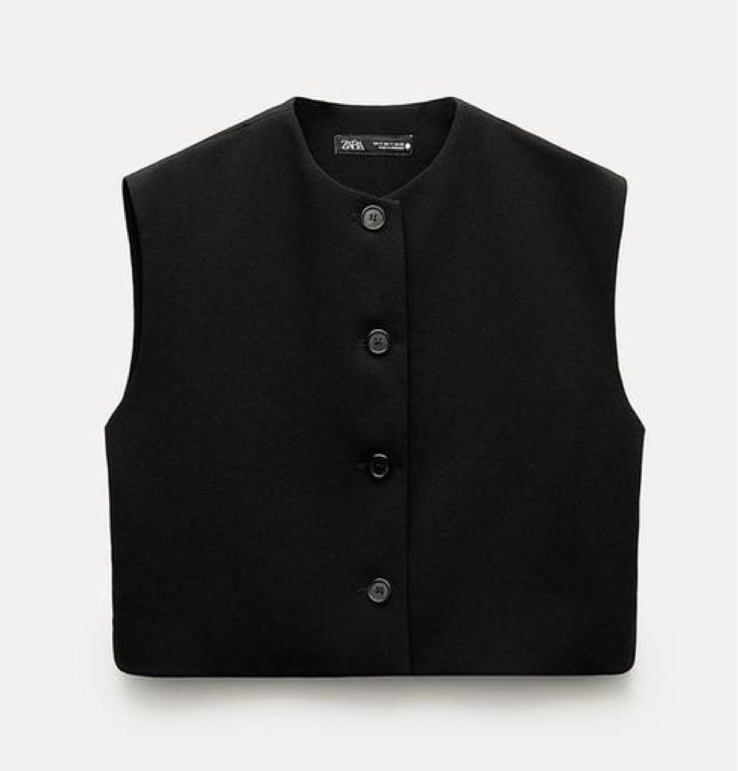 大人気！ZARA ボタンベストトップス ZW collection - メルカリ