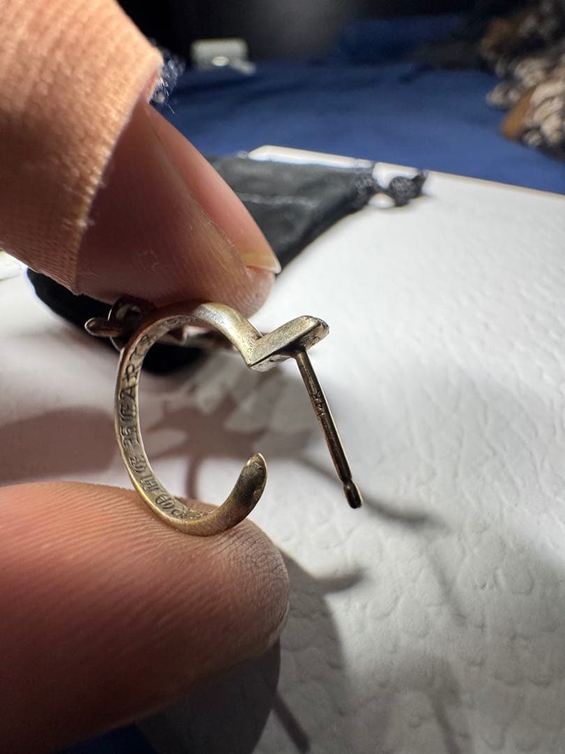 クロムハーツ クロスフープピアス クロムハーツ クロスフープピアス