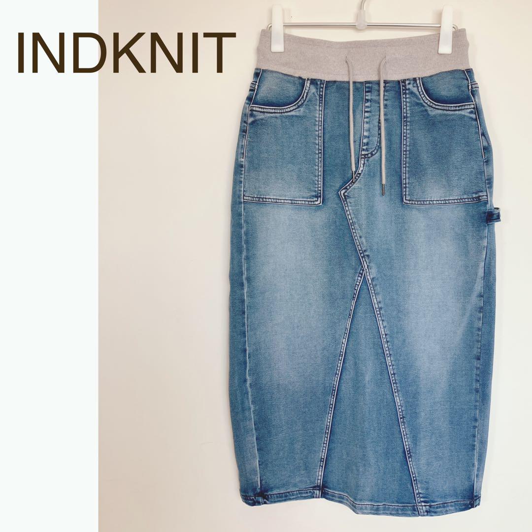 INDKNIT マキシ丈 ペインタースカート WK003 XLサイズ