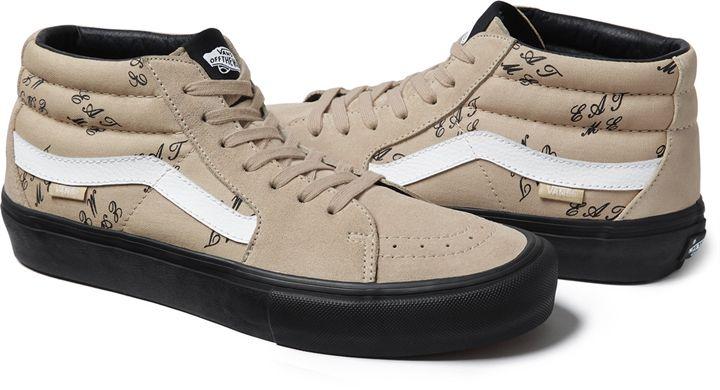靴 Supreme Vans Eat Me Sk8 Mid Sand