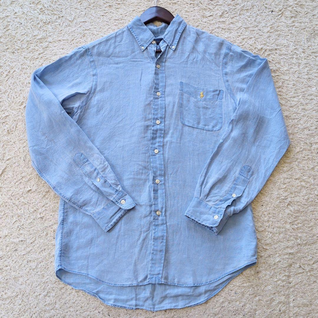 RalphLaurenラルフローレン　リネンシャツ長袖現行タグ
