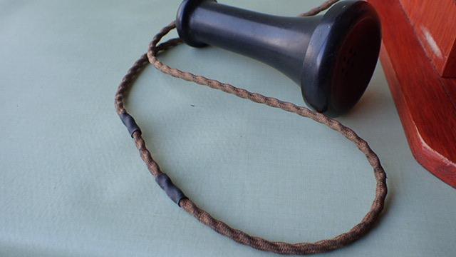 昭和レトロ 昔の電話　デルビル磁石式壁掛電話機 ベルが鳴ります アンティーク