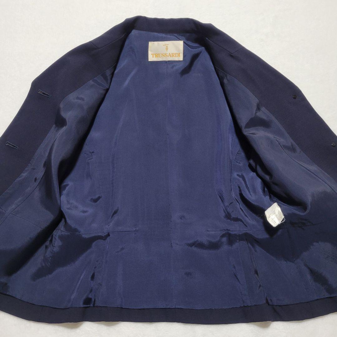 正規代理店トラサルディ スカート スーツ 3ボタン 44 セットアップ