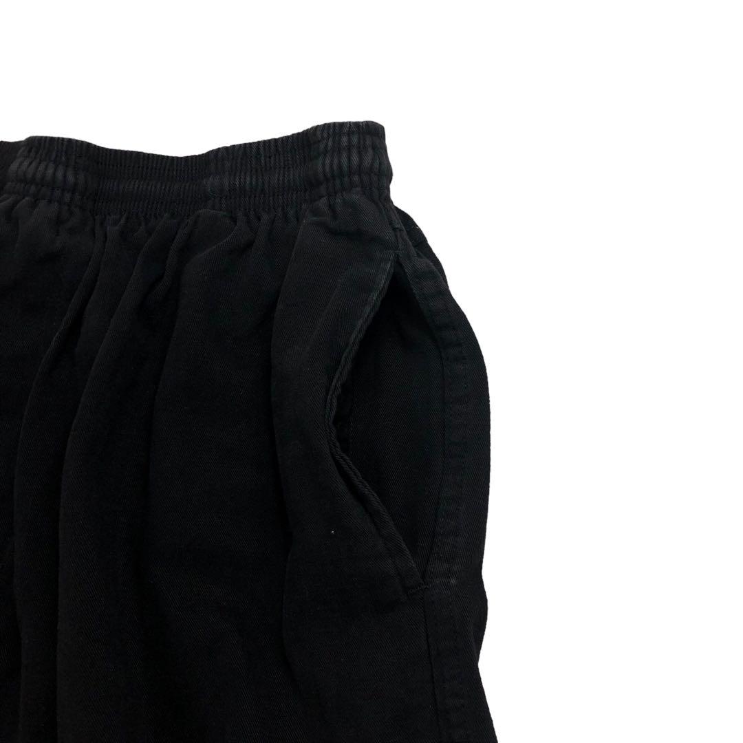 90s USA製 ステューシー STUSSY ビーチショーツ L ブラック