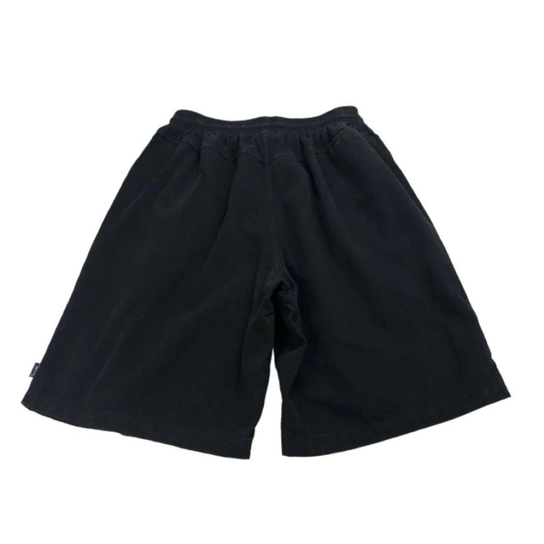 90s USA製 ステューシー STUSSY ビーチショーツ L ブラック