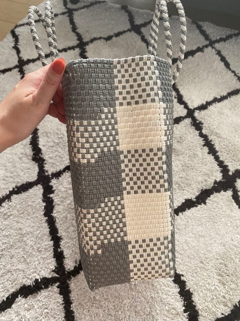 新品タグ付き堀川波さんdot to dotアンティークレース付きカゴバッグ