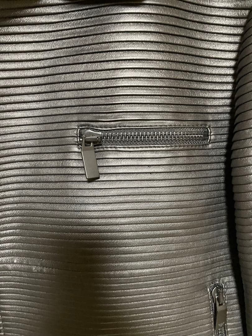 EMPORIO ARMANI ブラックレザーライダースジャケット EMPORIO ARMANI ブラックレザーライダースジャケット