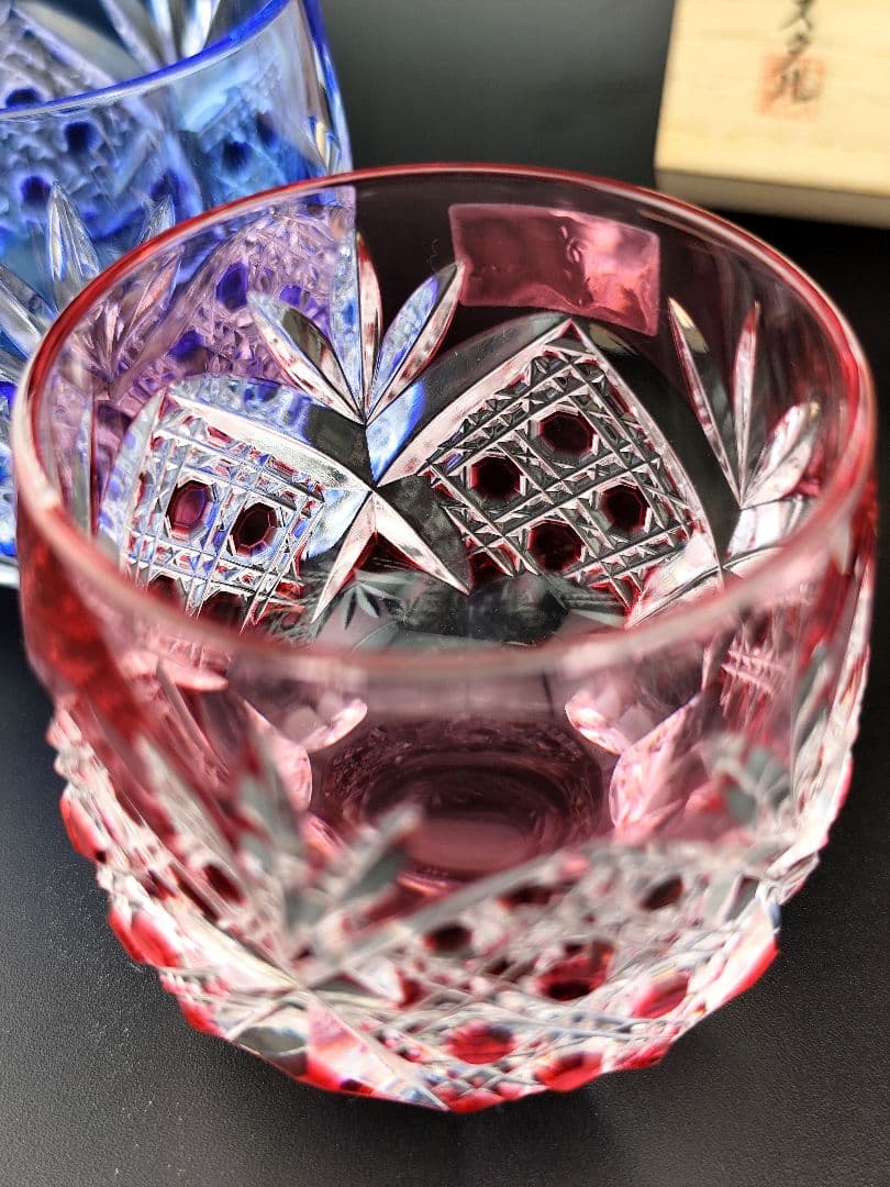 ☆超希少品☆HOYA ホヤクリスタル 冷酒グラス(切子 江戸切子 薩摩切子) ☆超希少品☆HOYA ホヤクリスタル 冷酒グラス(切子 江戸切子 薩摩切子)