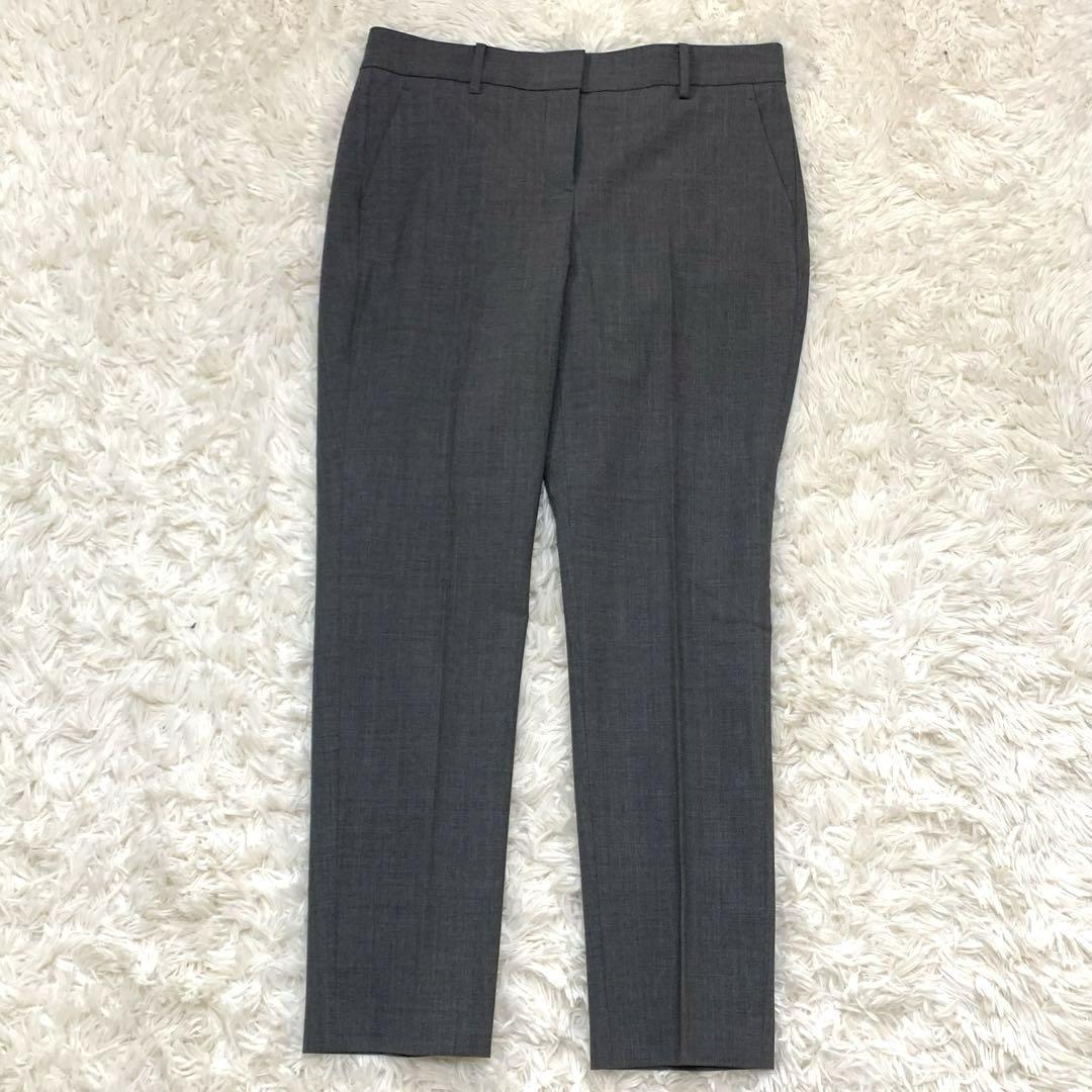 美品【Theory】パンツスーツ　セットアップ　生地イタリア製　グレー Theory - セオリー パンツスーツ 新品未使用 イタリア生地！の