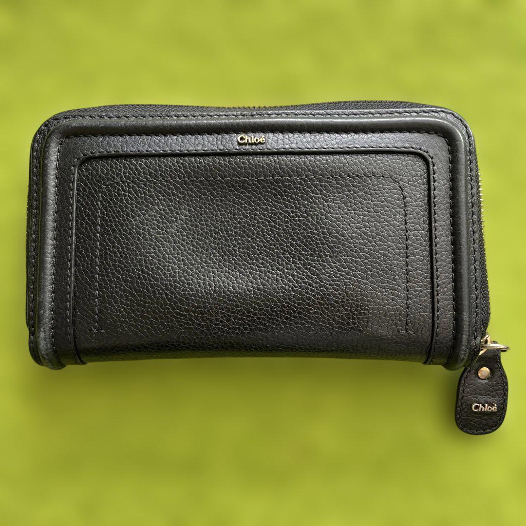 【特別セール品】 ブラック Chloé 長財布 メルカリ - 小物