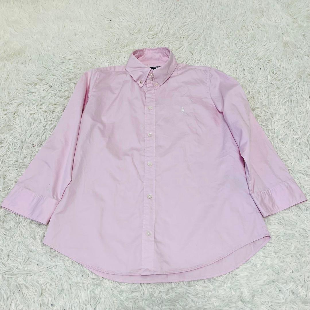 Ralph ラルフローレン　スポーツ　ピンク　七分丈　シャツ　ゴルフ
