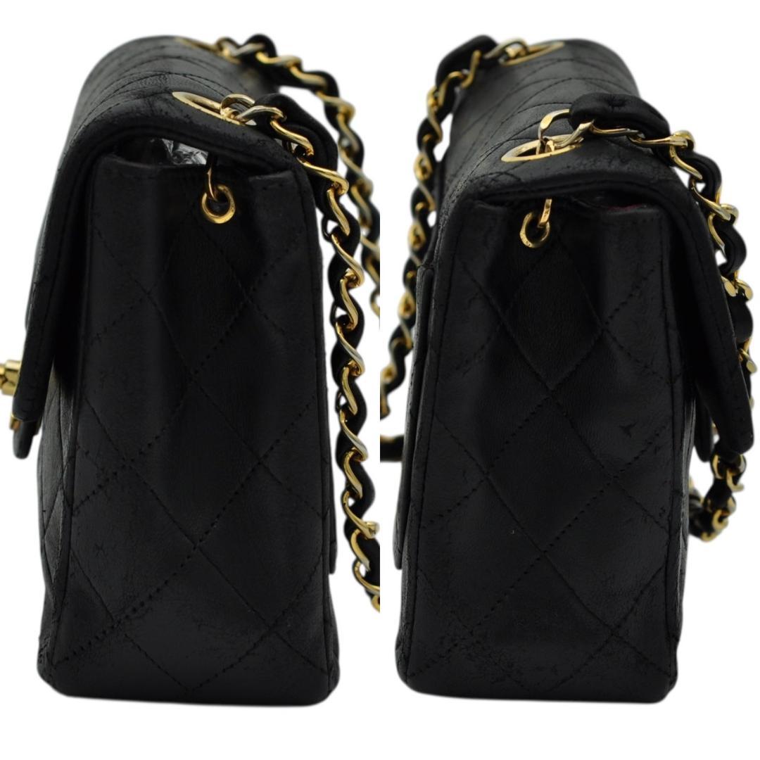 CHANEL ミニマトラッセ チェーンショルダーバッグ ブラック