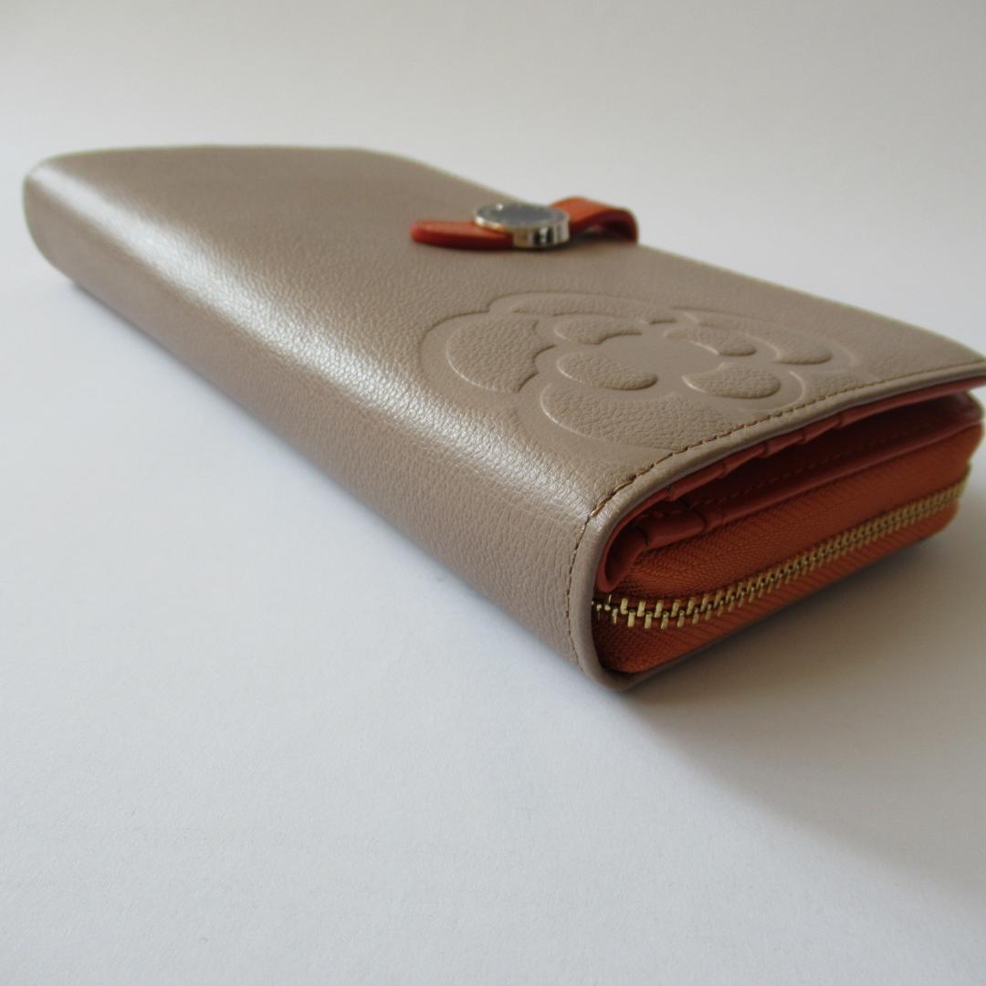 CLATHAS クレイサス未使用ベージュ ラウンド長財布 / 長財布