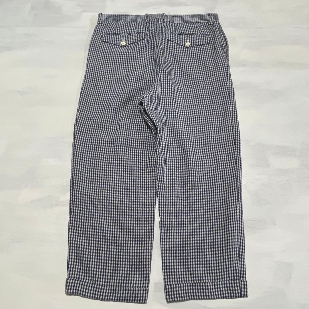 WACKO MARIA ワコマリア ワンタック ギンガムチェックリネンパンツ