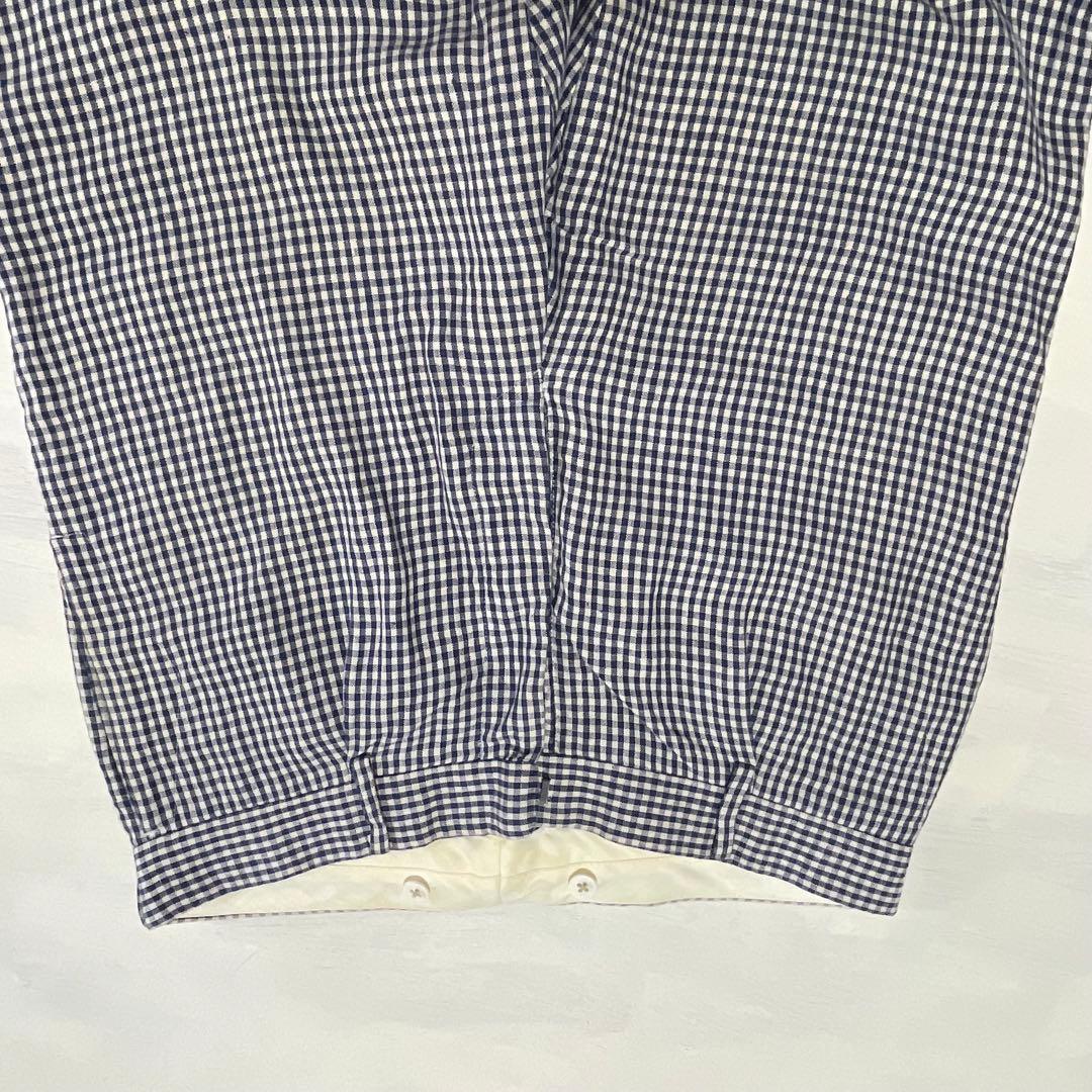 WACKO MARIA ワコマリア ワンタック ギンガムチェックリネンパンツ