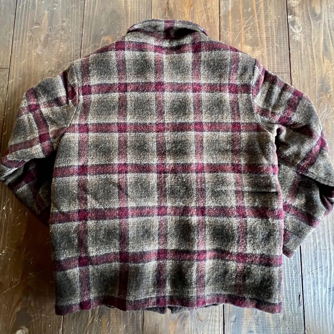 Woolrich 裏ボア ウールジャケット オンブレチェック ヴィンテージ