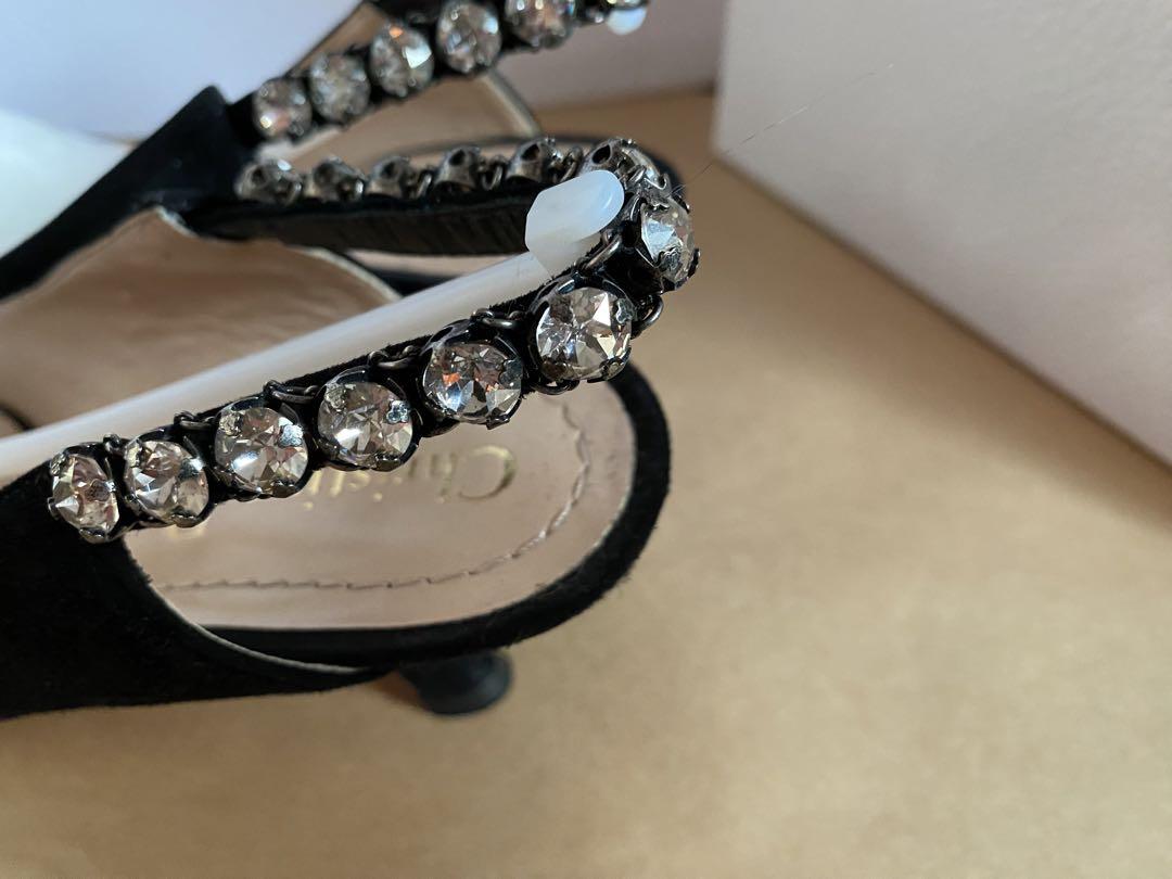値下げ】Dior バックストラップ　パンプス　ビジュー