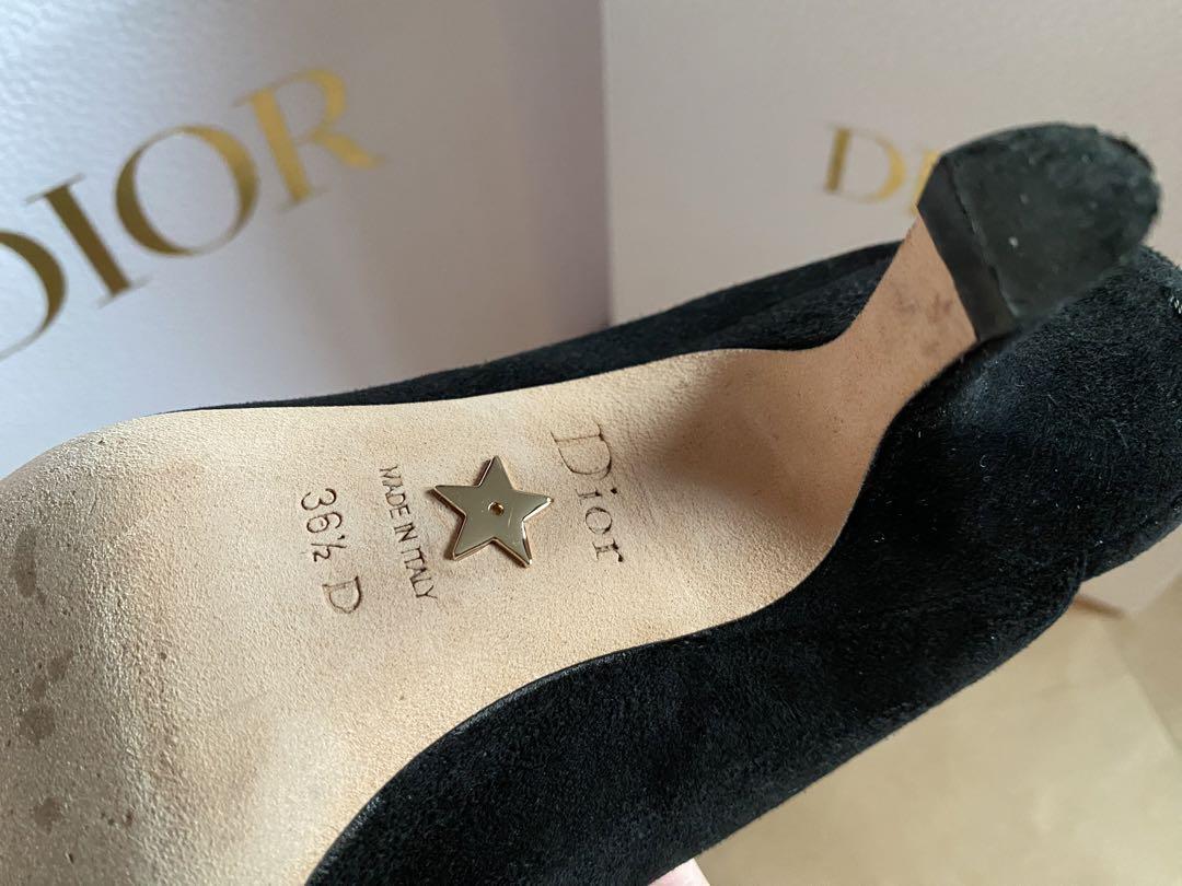 値下げ】Dior バックストラップ　パンプス　ビジュー