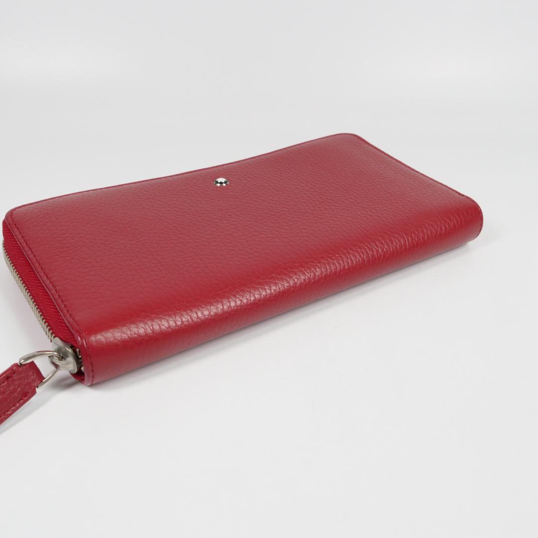 極美品✨MONTBLANC モンブラン 長財布 レザー レッド 保存袋