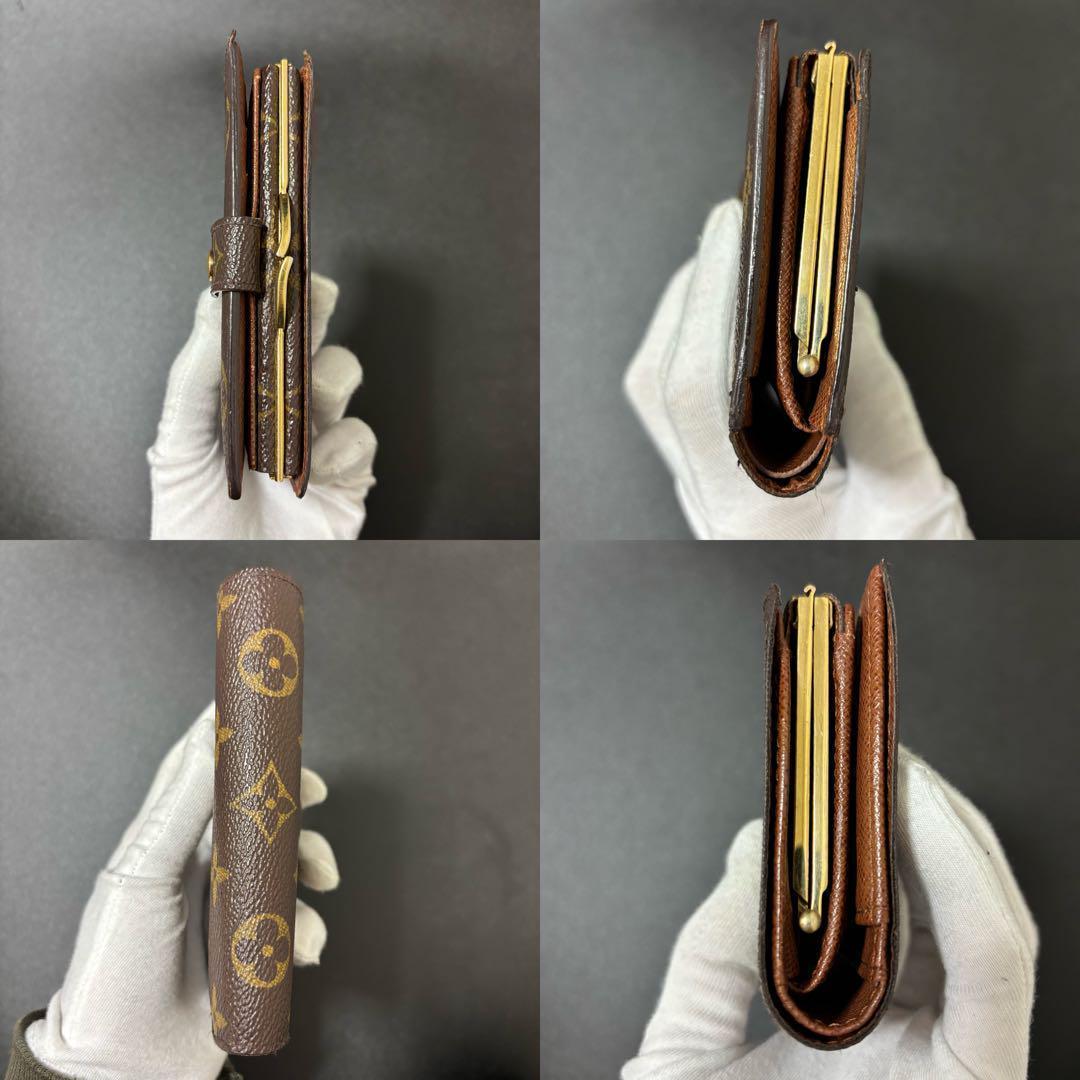 j50 ヴィエノワ　がま口財布　ルイヴィトン　モノグラム　二つ折り財布