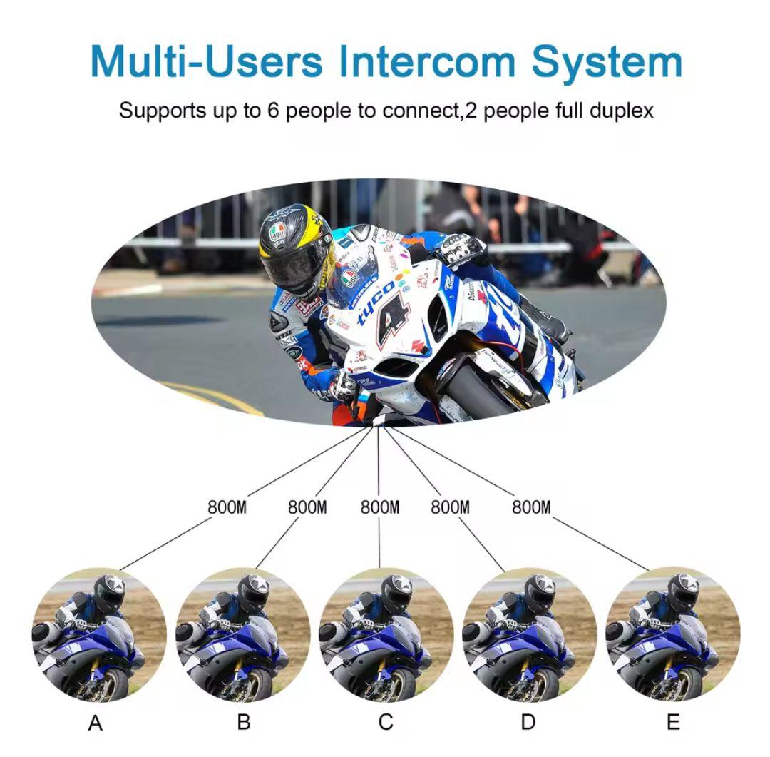 バイクインカム XiNOWY V6 PLUS（Type-C）2台組
