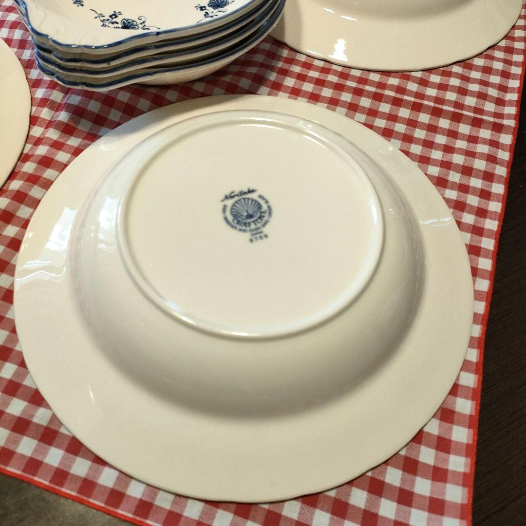ノリタケ　Noritake クラフトーン　丸皿　グラタン皿　小花柄 食器セット