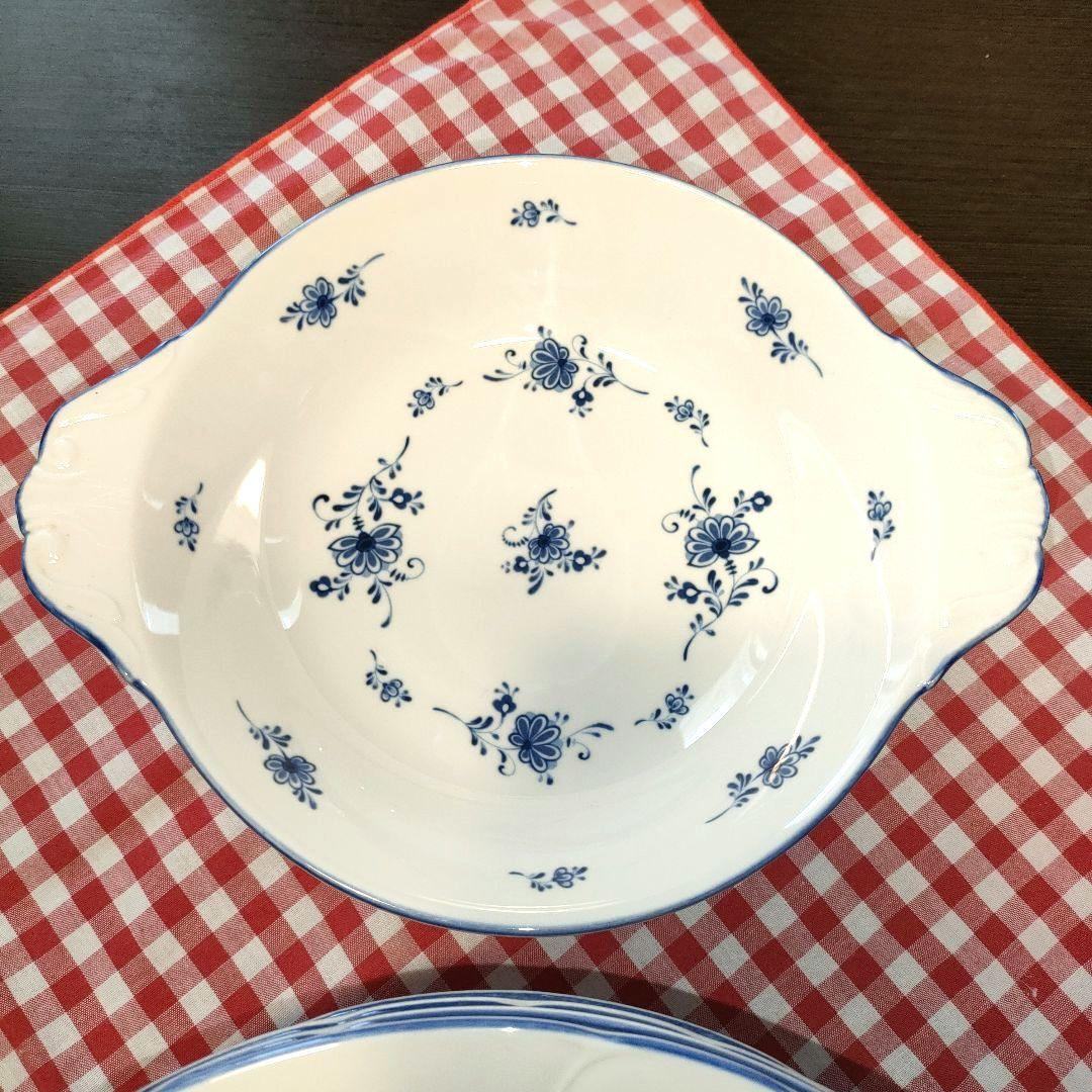 ノリタケ　Noritake クラフトーン　丸皿　グラタン皿　小花柄 食器セット
