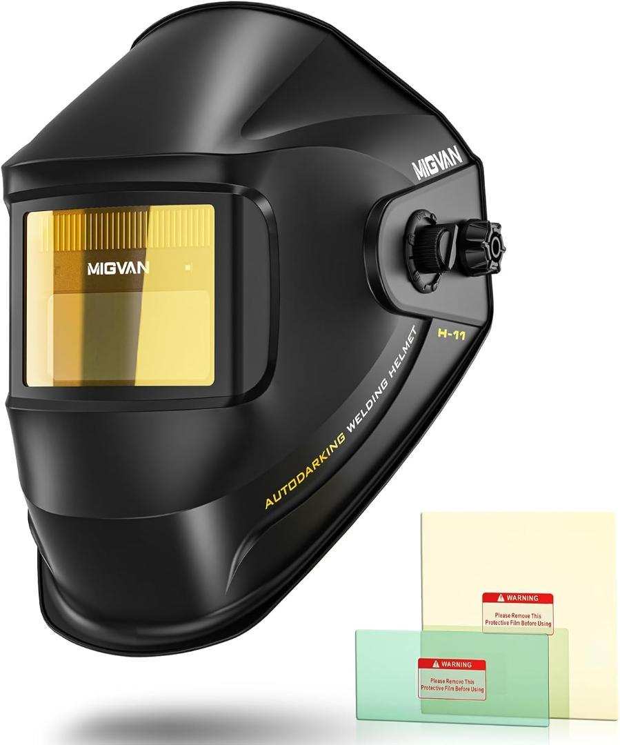 MIGVAN 溶接面 自動遮光溶接面 0.0001秒超高速自動遮光 ヘッドギア Amazon.co.jp: MIGVAN 溶接面 自動遮光溶接面 0.0001秒超高速