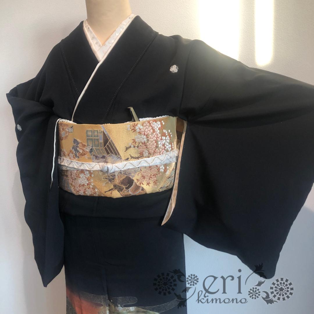 黒留袖|単品|5つ紋